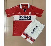 Kids Middlesbrough F.C. 2020-21 Home Soccer Kits Shirt With Shorts