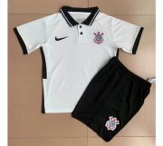 Kids SC Corinthians 2020-21 Home Soccer Kits Shirt With Shorts