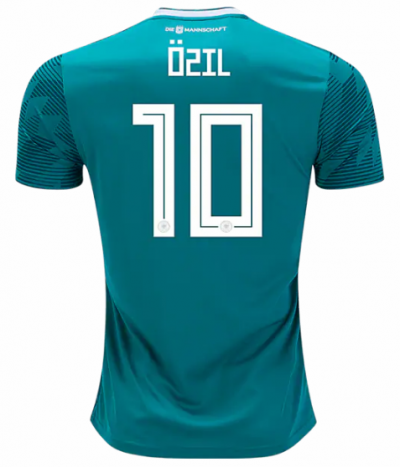 Mesut Ozil #10 2018 World Cup Germany Away Soccer Jersey Shirt