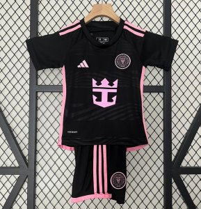 2024-25 Inter Miami Kids Away Soccer Kits Shirt With Shorts
