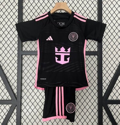 2024-25 Inter Miami Kids Away Soccer Kits Shirt With Shorts