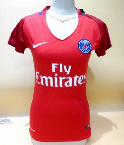 2016-17 Psg women's Red away Soccer Jersey