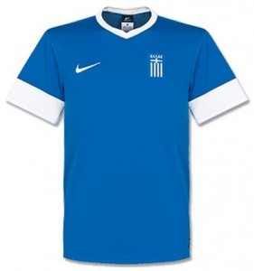 2013-14 Greece Away Soccer Jersey Football Shirt