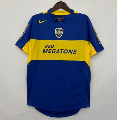 2004-05 Boca Juniors Retro Home Soccer Jersey Shirt