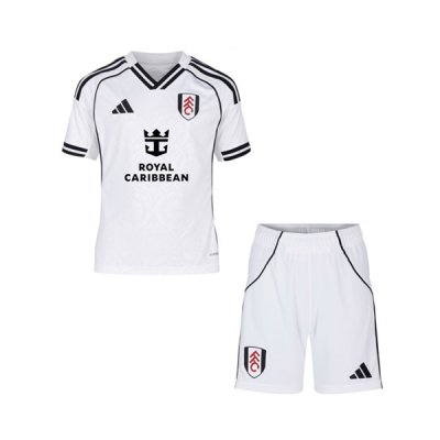 2025-26 Fulham FC Home Kids Soccer Kits Shirt With Shorts