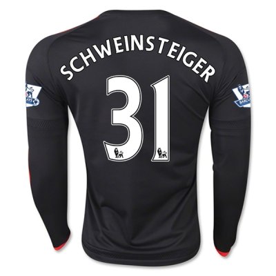 2015-16 Manchester United SCHWEINSTEIGER 31 LS Third Soccer Jersey