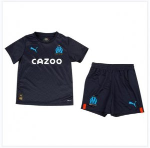 Kids Olympique de Marseille 2022-23 Away Soccer Kits Shirt With Shorts