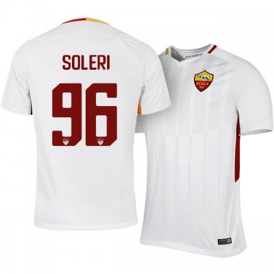 2017-18 Roma Edoardo Soleri #96 Away Soccer Jersey