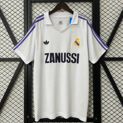 1984-85 Real Madrid Retro Home Soccer Jersey Shirt