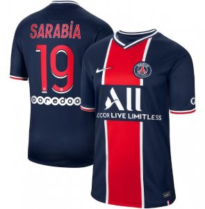 2020-21 PSG Home Soccer Jersey Shirt Sarabia 19