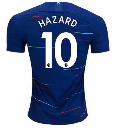 2018-19 Chelsea Home Soccer Jersey Shirt Eden Hazard #10