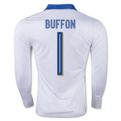 2016 Italy 1 Buffon LS Away Soccer Jersey