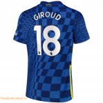 2021-22 Chelsea Home Soccer Jersey Shirt Giroud 18 printing