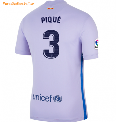 2021-22 Barcelona Away Soccer Jersey Shirt with GERARD PIQUÉ 3 printing