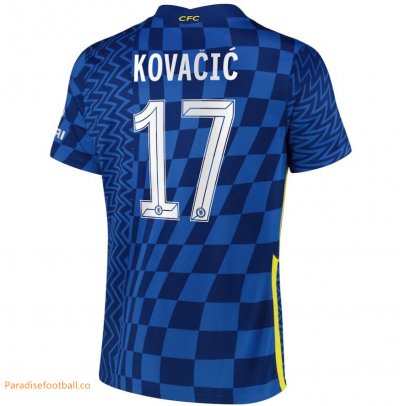 2021-22 Chelsea Cup Home Soccer Jersey Shirt with Kovacic 17 printing