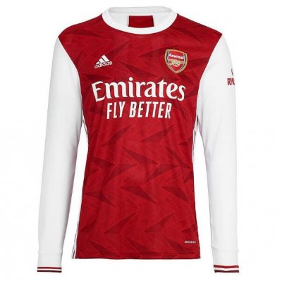 2020-21 Arsenal Long Sleeve Home Soccer Jersey Shirt