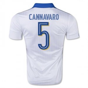 2016 Italy 5 Cannavaro Away Soccer Jersey