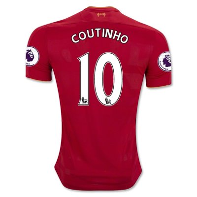 2016-17 Liverpool 10 COUTINHO Home Soccer Jersey