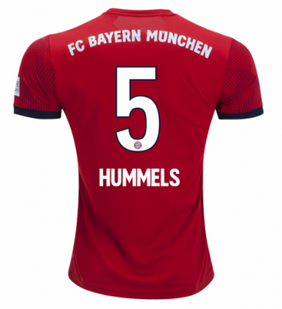 2018-19 Bayern Munich Home Soccer Jersey Shirt Mats Hummels #5