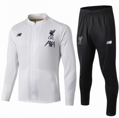 2019-20 Liverpool White Training Suit (Jacket + Pants)