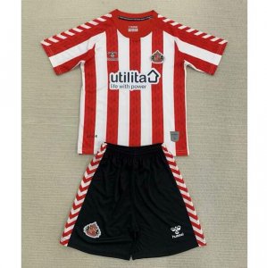 2024-25 Sunderland Kids Home Soccer Kits Shirt With Shorts