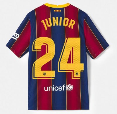 2020-21 Barcelona Home Soccer Jersey Shirt JUNIOR #24