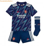 2021-22 Arsenal Kids Third Away Soccer Full Kits Shirt & Shorts & Socks