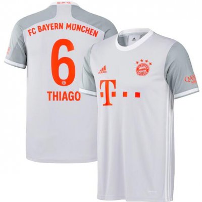 2020-21 Bayern Munich Away Soccer Jersey Shirt Thiago #6