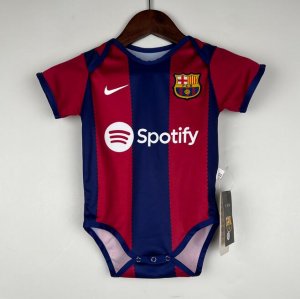2023-24 Barcelona Infant Home Soccer Jersey Football Minikit