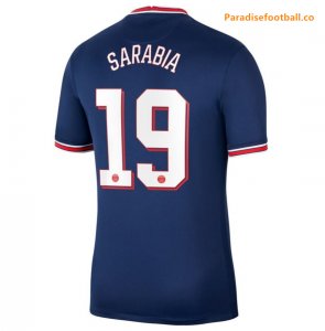 2021-22 Maillot PSG Domicile Cup Home Soccer Jersey Shirt Sarabia 19 printing