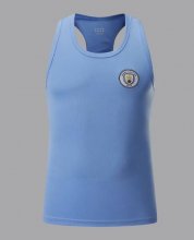 2020-21 Manchester City Blue Narrow-Back Vest Soccer Jersey Shirt