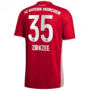2020-21 Bayern Munich Home Soccer Jersey Shirt Zirkzee 35