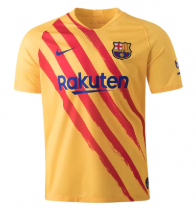 2019-20 Barcelona Senyera Fourth Soccer Jersey Shirt