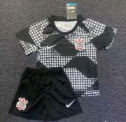 Kids SC Corinthians 2020-21 Fourth Away Soccer Kits Shirt With Shorts