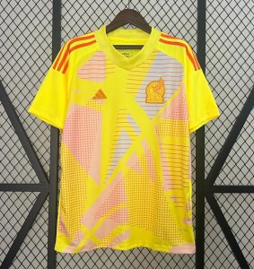 2024 Copa America Mexico Goalkeeper Yellow Soccer Jersey Shirt