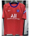 2020-21 PSG Paris Red Pre-Match Short Training Shirt