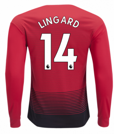 2018-19 Manchester United LS Home Soccer Jersey Shirt Jesse Lingard #14
