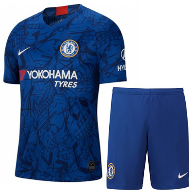 2019-20 Chelsea Home Soccer Jersey Kit (Shirt + Shorts)