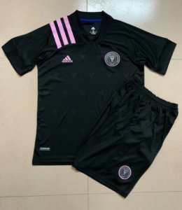 Kids Inter Miami CF 2020-21 Away Soccer Shirt With Shorts