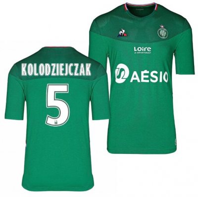 2019-20 AS Saint Etienne Home Soccer Jersey Shirt Timothee Kolodziejczak #5