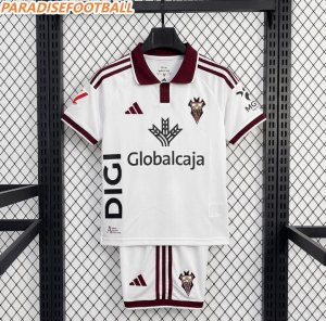 2026-27 Albacete Balompié Home Kids Soccer Kits Shirt With Shorts