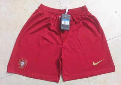 2020 Euro Portugal Home Soccer Shorts