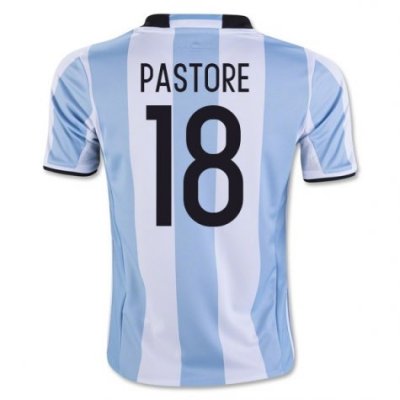2016 Argentina Pastore 18 Home Soccer Jersey