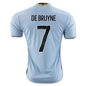 2016 Belgium DE BRUYNE #7 Away Soccer Jersey