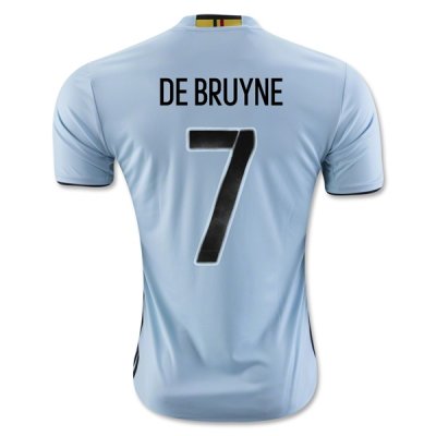 2016 Belgium DE BRUYNE #7 Away Soccer Jersey