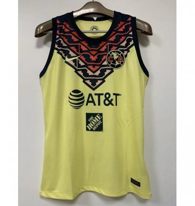 2021-22 Club América Home Training Vest Soccer Shirt
