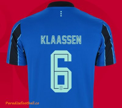 2021-22 Ajax Away Soccer Jersey Shirt with Klaassen 6 printing