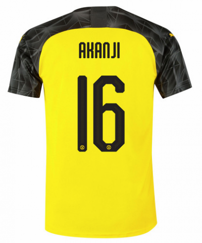2019-20 Borussia Dortmund Cup Home Soccer Jersey Shirt Akanji 16