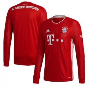 2020-21 Bayern Munich Long Sleeve Home Soccer Jersey Shirt 2020-21 Bayern Munich Long Sleeve Home Soccer Jersey Shirt