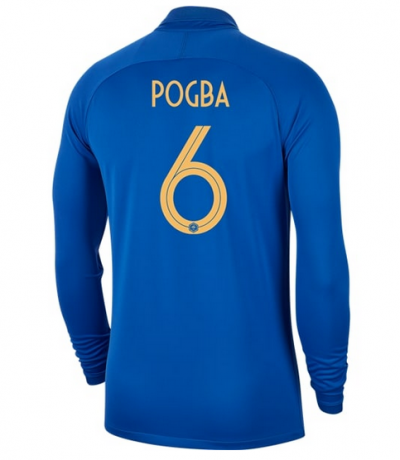 Paul Pogba #6 2019 World Cup France Long Sleeve Centenary Soccer Jersey Shirt